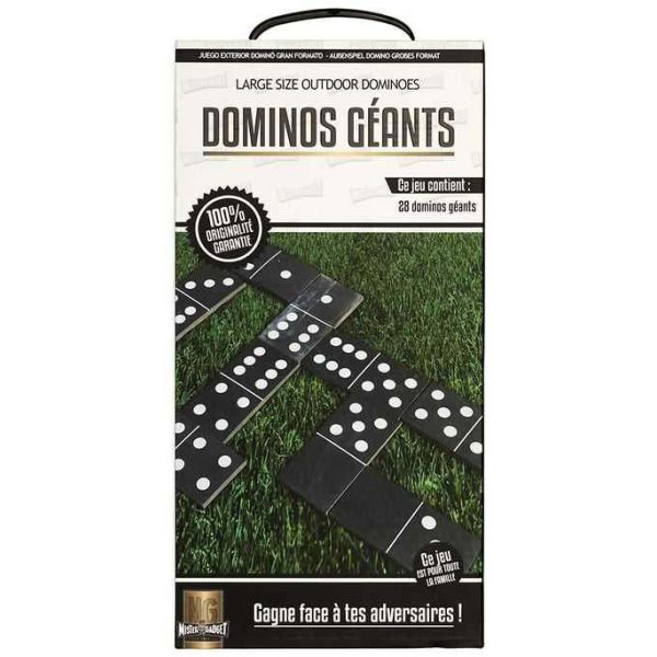 Jeu extérieur 28 dominos géants en plastique