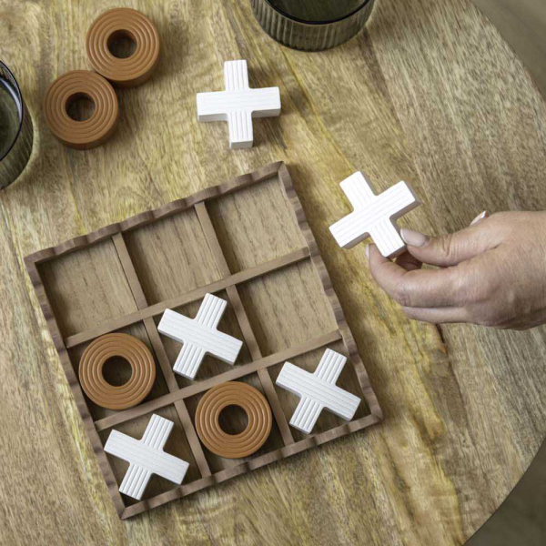 Jeu de morpion en MDF Tic Tac - PT