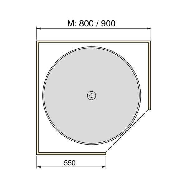 Jeu de plateaux circulaires pour meuble de cuisine Shelvo - 139