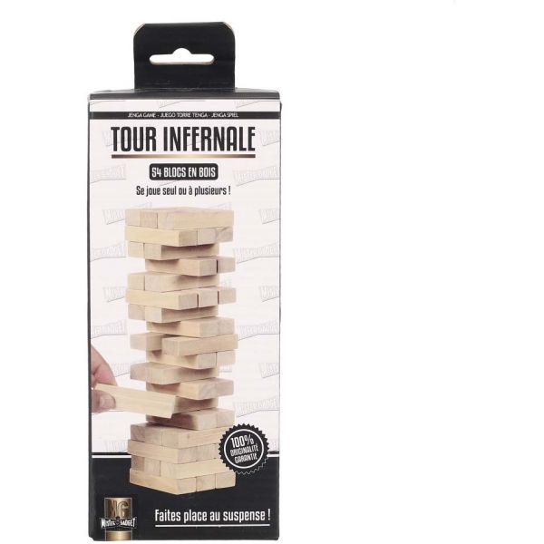 Jeu tour infernale en bois - 4,90