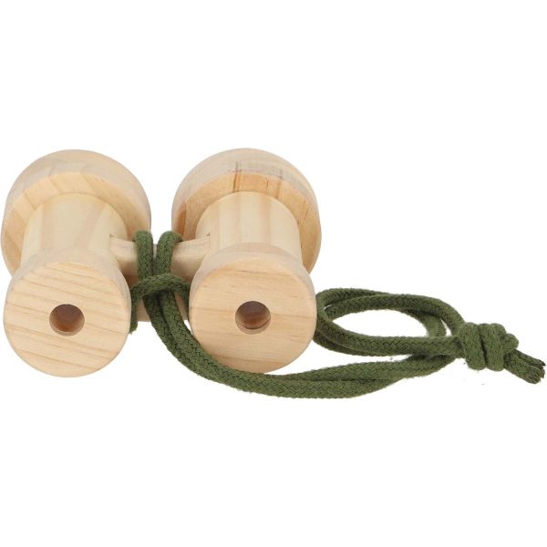 Jumelles pour enfants en bois de pin - 5