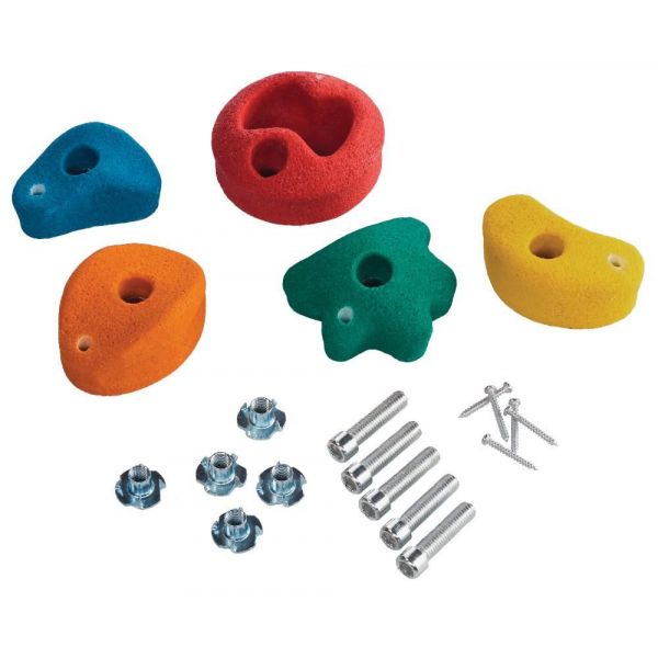 Kit pierres à grimper pour mur d'escalade (Lot de 5)