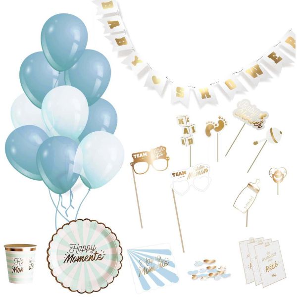 Kit décoration pour baby shower 46 pièces