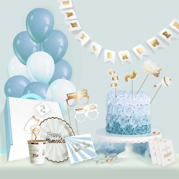 Kit décoration pour baby shower 46 pièces - PARTY TIME