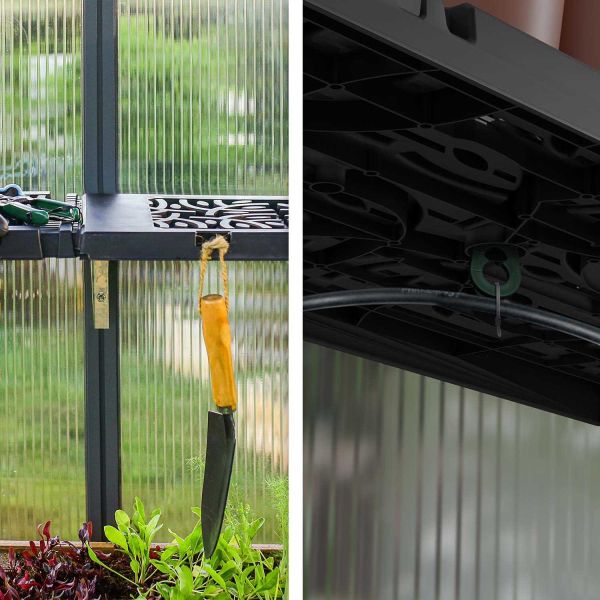 Kit d'étagère originale en polypropylène pour serre de jardin - 7