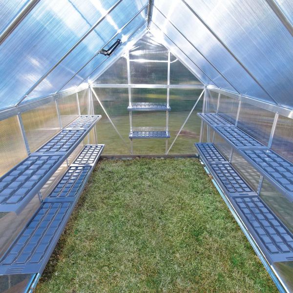 Kit d'étagères en PVC pour serre de jardin (Lot de 2) - 49