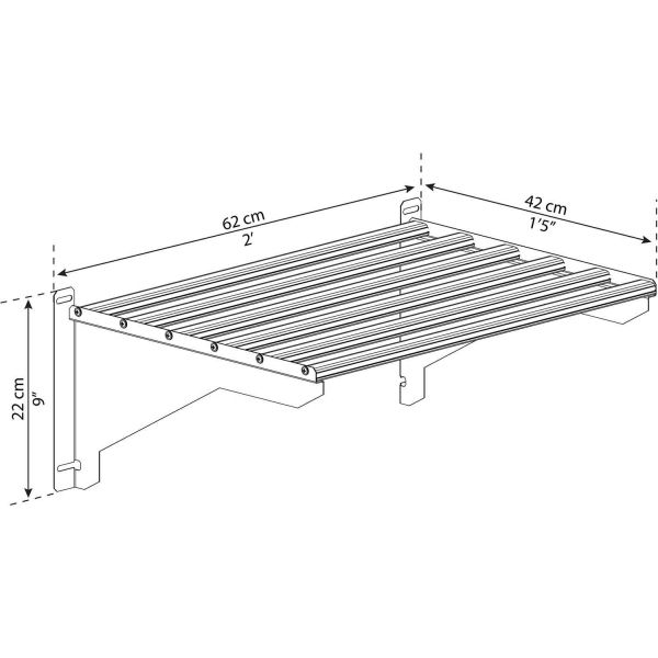 Kit d’étagères pour charges lourdes en aluminium - PAA-0179
