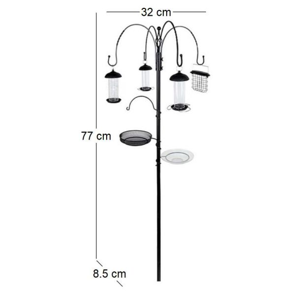 Kit mangeoire avec bain à oiseaux Complete station - GAM-0369