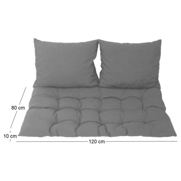 Kit matelas de palette et 2 coussins Gary - NPC-0107