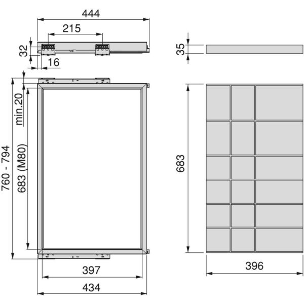 Kit organisateur de tiroir pour armoire Hack - EMU-0232