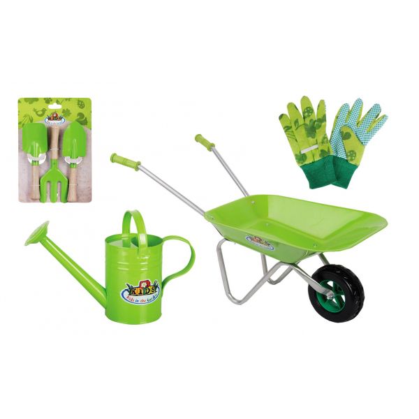 small foot® Brouette enfant, avec outils de jardinage