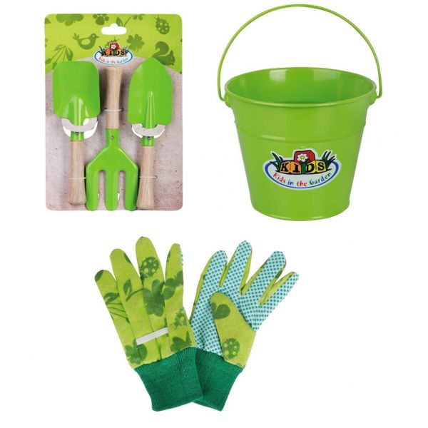 Kit d'outils de jardinage pour petit jardinier (enfants)