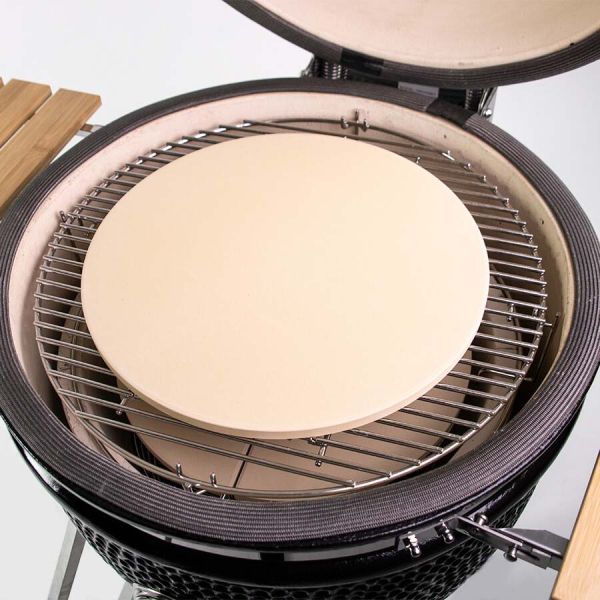 Kit pizza pour barbecue grill Kamado L (porte de four - pierre et pelle à pizza) avec porte-clés et gourde offerts - 6