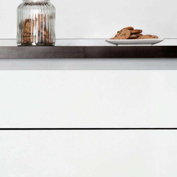 Kit de 2 profils supérieurs en aluminium pour meubles de cuisine Gola - 149