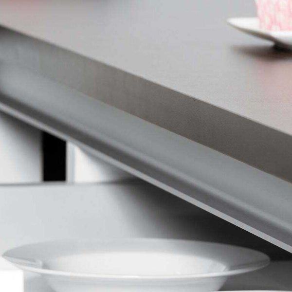 Kit de 2 profils supérieurs en aluminium pour meubles de cuisine Gola - EMUCA