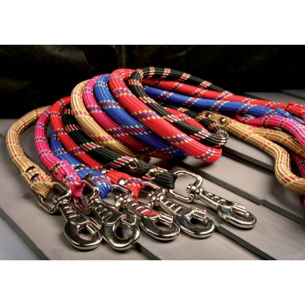 Laisse nylon corde 13 mm rouge - 5