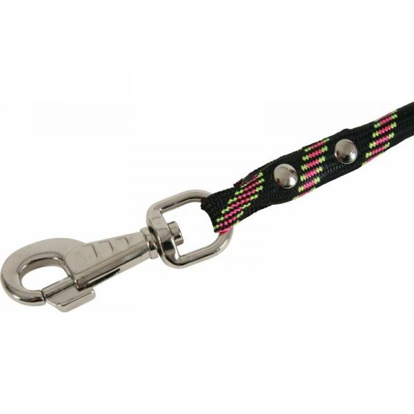 Laisse en nylon ultrarésistante noire 13 mm - ZOLUX