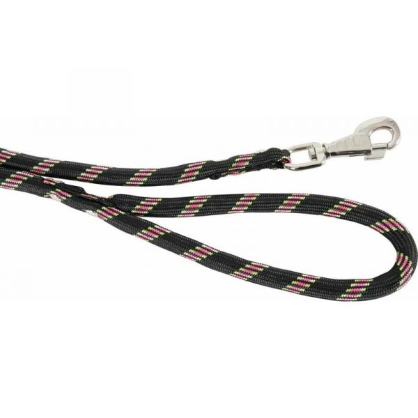Laisse en nylon ultrarésistante noire 13 mm - ZOL-1626