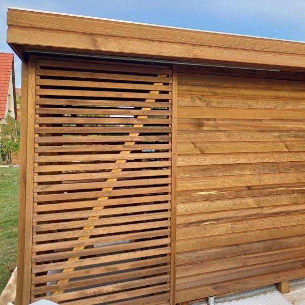 Lame bardage claire voie en pin sylvestre 210 x 4.5 cm Premium (Lot de 200) - 5