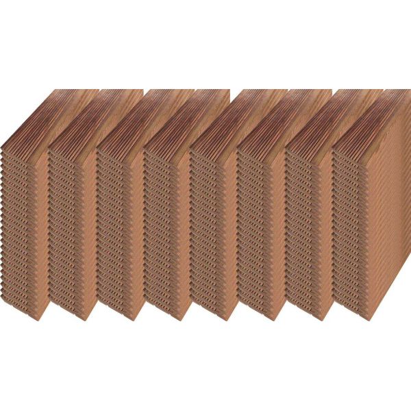 Lame bardage claire voie en pin sylvestre 250 x 4.5 cm Premium (Lot de 200)
