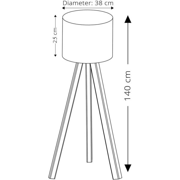 Lampadaire en MDF et PVC Floor - ASI-0216