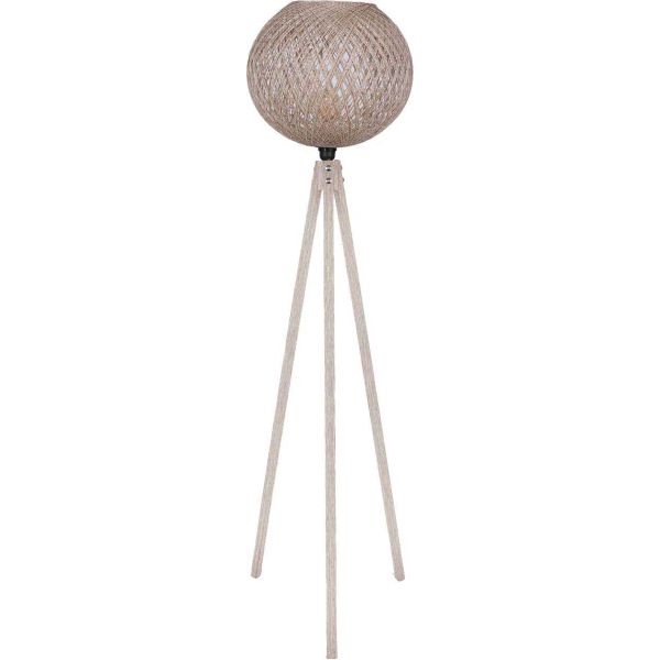 Lampadaire en MDF et jute Carmen