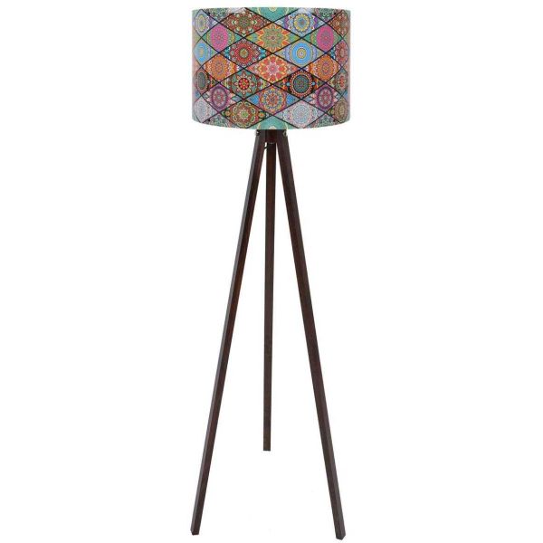 Lampadaire avec abat-jour multicolore Cap