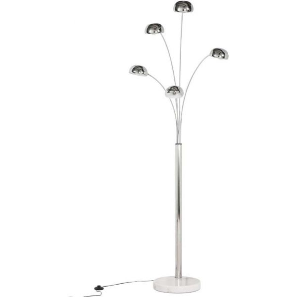 Lampadaire 5 bras articulés en métal - KOK-0242