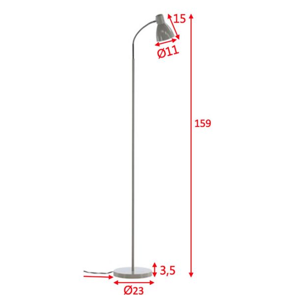 Lampadaire en acier Lina - VENTURE HOME