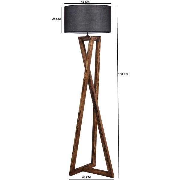 Lampadaire en bois Macka - ASI-1242