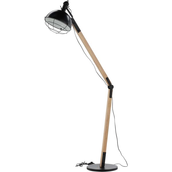 Lampadaire en bois et acier Kick - 189