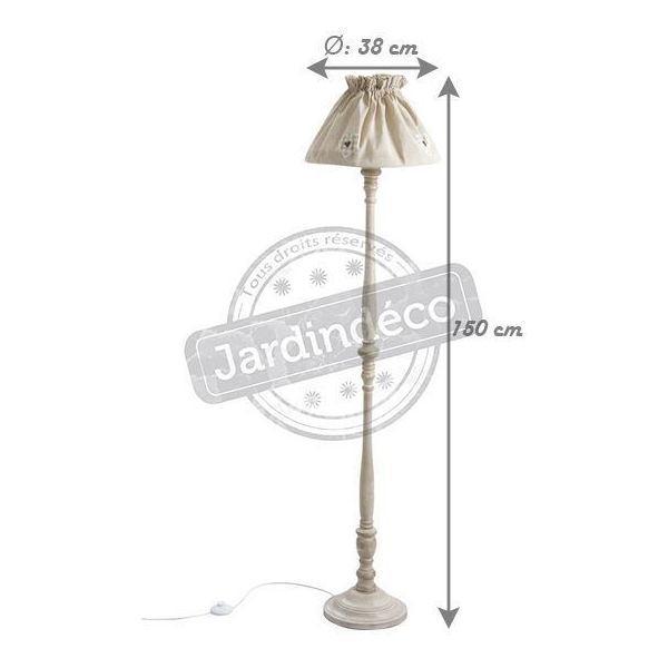 Lampadaire en bois 150cm - AUBRY GASPARD