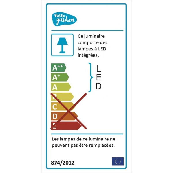 Lampadaire extérieur à led Grace 140 cm - 299