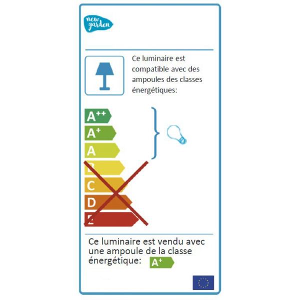 Lampadaire extérieur à led Grace 140 cm - 259