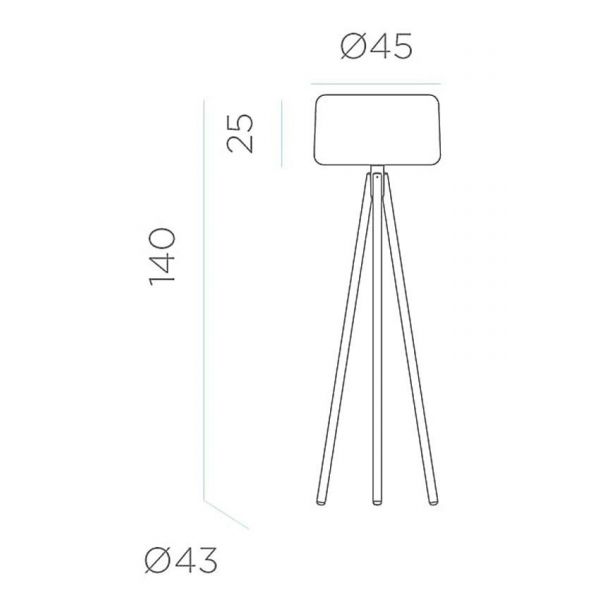 Lampadaire intérieur extérieur Chloé - NEW-0131