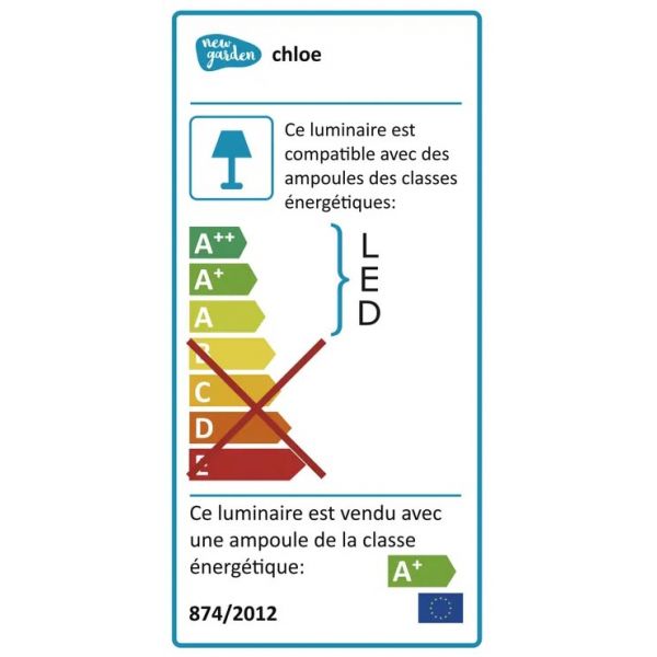 Lampadaire intérieur extérieur Chloé - 219