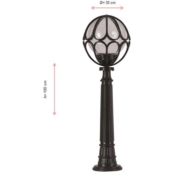 Lampadaire de jardin en ABS Marc - HANAH HOME