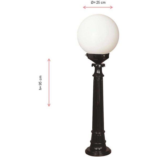 Lampadaire de jardin à poser en ABS Bop - HANAH HOME