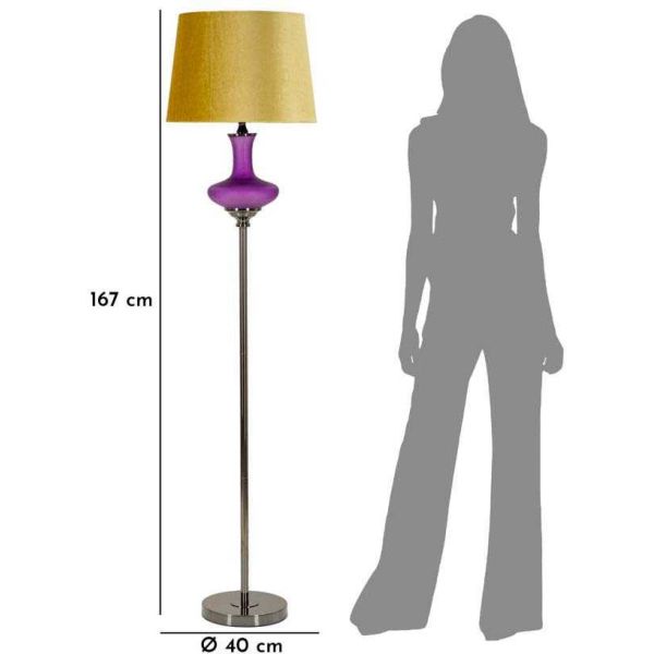 Lampadaire en métal Milva one 40 x 167 cm - MAU-0508