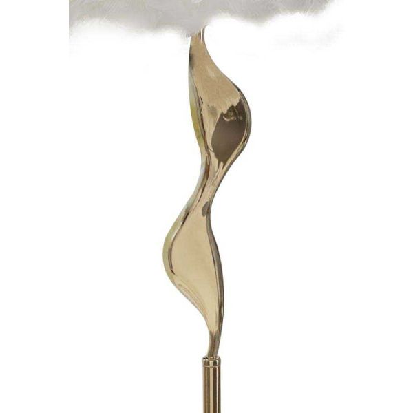 Lampadaire en métal abat-jour plumes Slim 50 x 165 cm - 5