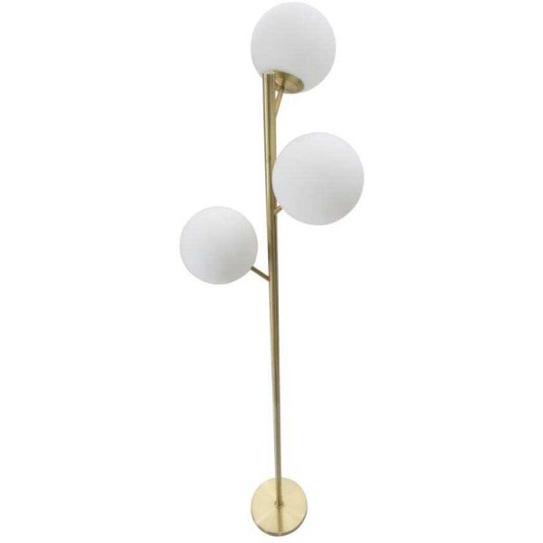 Lampadaire en métal doré 3 abat-jour Glamy 36 x 190 cm - 159