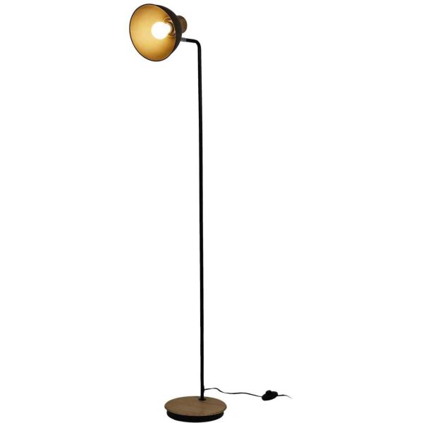 Lampadaire en métal noir 145 cm - 44,90