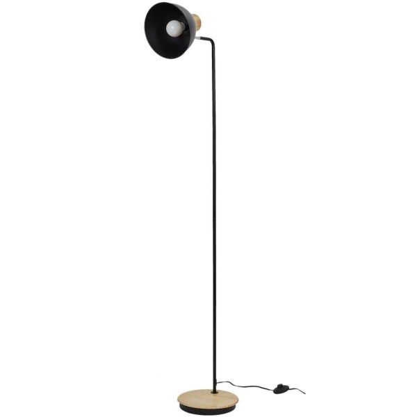 Lampadaire en métal noir 145 cm
