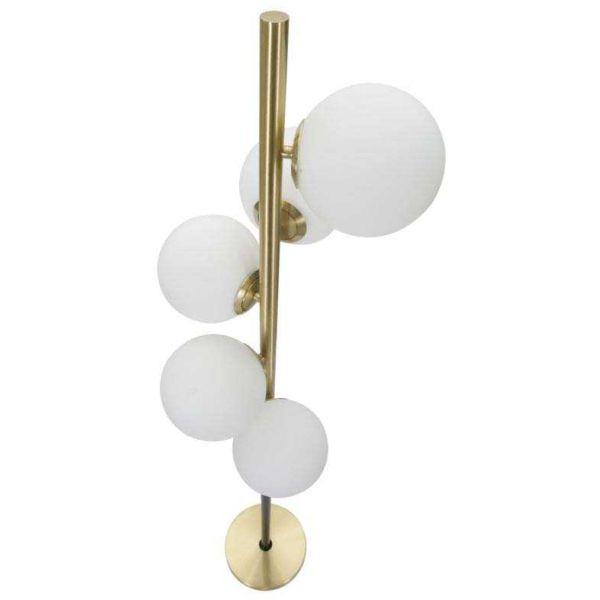 Lampadaire en métal noir et doré Glamy 30 x 160 cm - 199