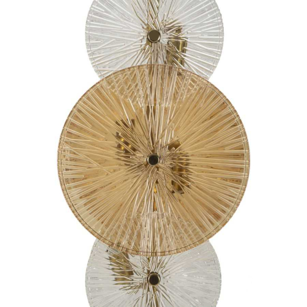 Lampadaire en métal et verre Osaka 30 x 164 cm - 6