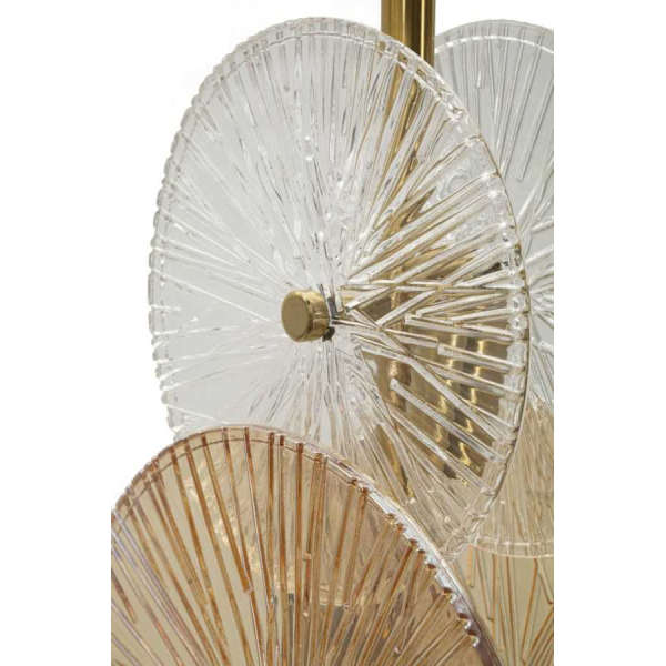 Lampadaire en métal et verre Osaka 30 x 164 cm - 8