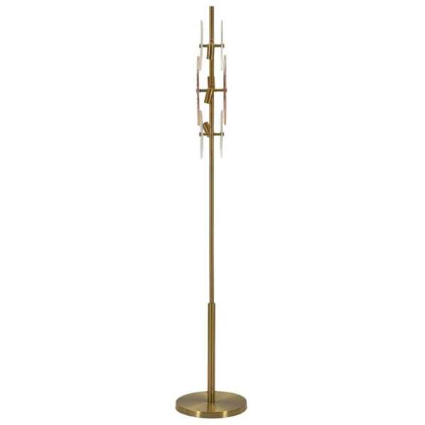 Lampadaire en métal et verre Osaka 30 x 164 cm - 149