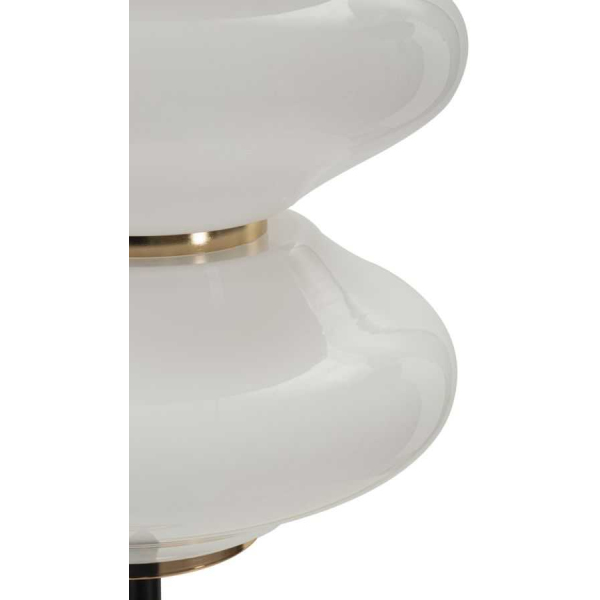 Lampadaire en métal et verre 30 x 168 cm Vintage - 7