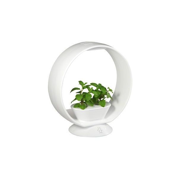 Lampe LED ludique avec jardinière intégrée et enceinte bluetooth - JARDINICE