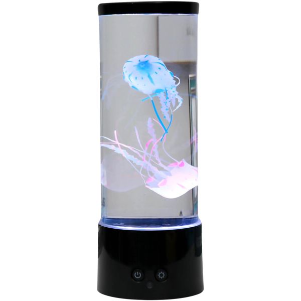 Grande lampe aquarium méduses - noir